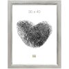 Cadre en bois S42L argent 10x15 cm verre premium