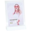 Porte-photos en bois S58RV blanc 13x18 cm