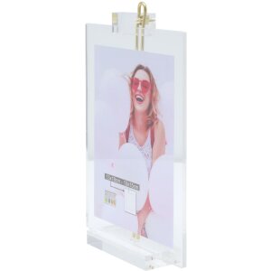 Cadre transparent 13x18 cm avec présentoir en plastique