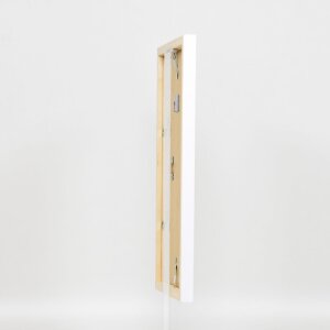 Cadre en bois Top Cube 10x10 cm blanc verre normal