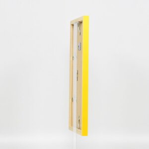 Cadre en bois Top Cube 10x10 cm jaune verre normal