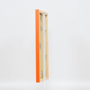 Cadre en bois Top Cube 10x10 cm orange verre normal