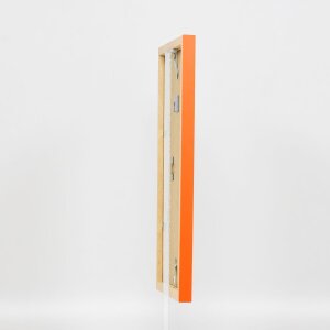 Cadre en bois Top Cube 10x10 cm orange verre normal