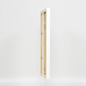 Cadre en bois Effect Top N blanc 10x10 cm verre normal