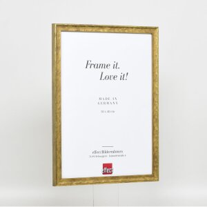 Effect cadre en bois profil 2070 verre normal 10x10 cm or