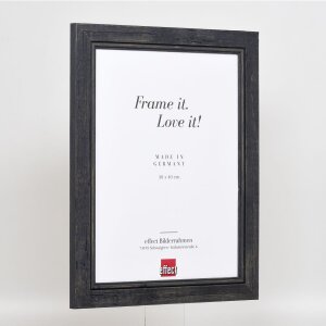 Effect Cadre photo en bois massif 2240 noir 10x10 cm verre normal