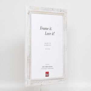 Effect Cadre photo en bois massif 2240 blanc 10x10 cm verre normal