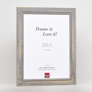 Effect Cadre photo en bois massif 2240 gris 10x10 cm verre normal