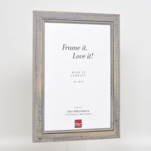 Effect Cadre photo en bois massif 2240 gris 10x10 cm verre normal