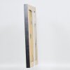 Effect cadre en bois massif profil 28 argent 10x10 cm verre clair