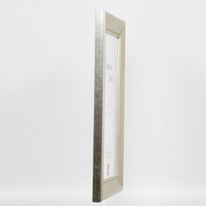 Effect cadre en bois profil 95 argent 10x10 cm verre normal