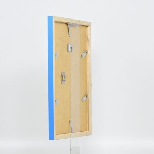 Cadre en bois Top Cube 10x15 cm bleu verre normal