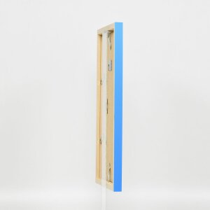 Cadre en bois Top Cube 10x15 cm bleu verre normal