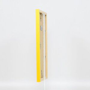 Cadre en bois Top Cube 10x15 cm jaune Verre antireflet