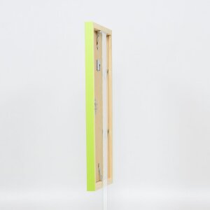 Cadre en bois Top Cube 10x15 cm vert Verre antireflet