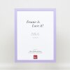 Cadre en bois Top Cube 10x15 cm lilas Verre antireflet