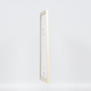 Cadre en bois Effect Profil 38 blanc 10,5x14,8 cm verre normal