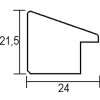 Cadre en bois Effect Top N blanc 10,5x14,8 cm verre normal