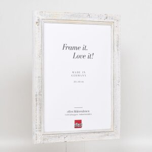 Effect Cadre photo en bois massif 2240 blanc 10,5x14,8 cm verre normal