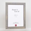 Effect Cadre photo en bois massif 2240 gris 10,5x14,8 cm verre antireflet