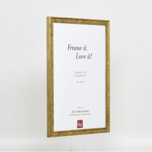 Cadre en bois Effect Profil 2070 Verre antireflet 14,8x21 cm or