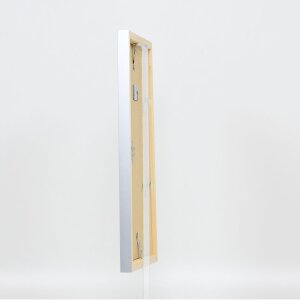 Cadre en bois Top Cube 18x24 cm argent verre normal