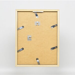 Cadre en bois Top Cube 18x24 cm platine verre normal