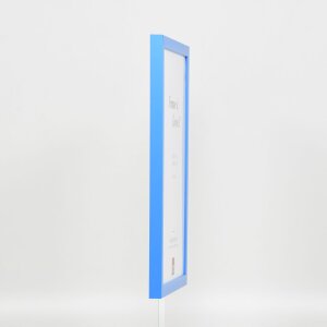 Cadre en bois Top Cube 18x24 cm bleu Verre antireflet
