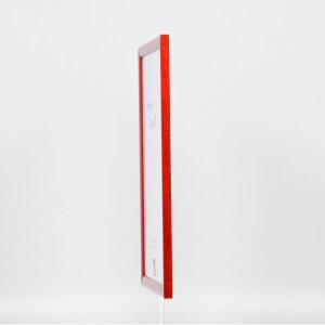 Effect cadre en bois Profil 89 rouge 18x32 cm verre normal