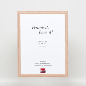 Effect cadre en bois Profil 32 brun clair 20x30 cm verre normal