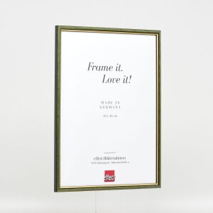 Cadre bois Effect profil 23 vert 20x30 cm verre antireflet