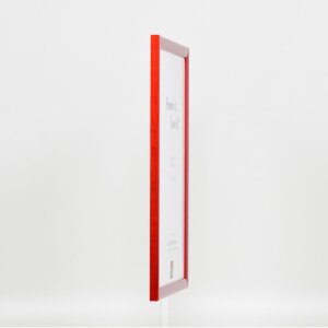 Effect cadre en bois profil 89 rouge 20x30 cm verre normal