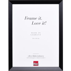 Cadre bois Effect Top N noir 20x30 cm verre antireflet