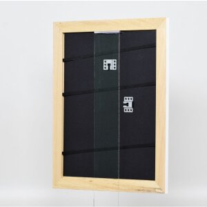 Cadre Effect en bois massif Profil 30 blanc 20x30 cm verre clair