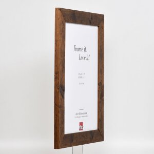 Effect cadre en bois 2400 brun 23x70 cm verre normal