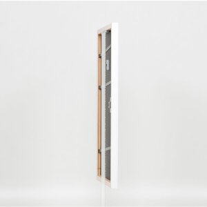 Effect cadre en bois profil 2070 verre normal 23x70 cm blanc