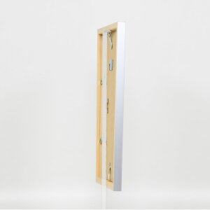 Cadre en bois Top Cube 25x50 cm argent verre normal