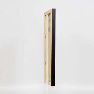 Cadre en bois Effect Top N noir 25x50 cm verre normal