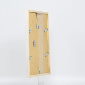 Cadre en bois Effect Profil 33 blanc 25x50 cm verre musée