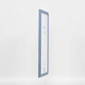 Effect cadre en bois Profil 32 gris-bleu 25x60 cm verre normal