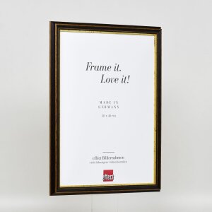 Cadre en bois Effect Profil 21 brun noisette 25x60 cm verre normal