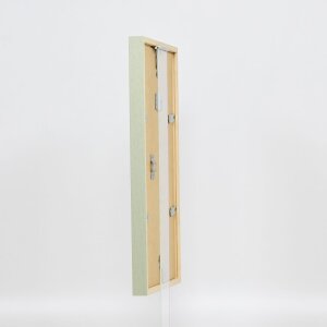 Cadre en bois Effect Profil 35 vert 25x60 cm verre normal + entretoise