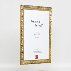 Effect cadre en bois profil 94 or 25x60 cm verre normal