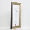 Effect cadre en bois massif profil 28 or 25x60 cm verre clair