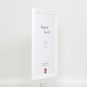 Cadre en bois Effect Top N blanc 25x60 cm verre musée