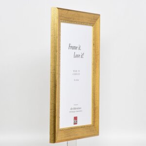 Effect cadre en bois profil 95 or 25x60 cm verre normal