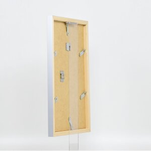 Cadre en bois Top Cube 25x70 cm argent verre normal