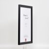 Cadre bois Effect Top N noir 25x80 cm verre antireflet