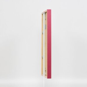 Cadre en bois Effect Profil 35 rouge 25x80 cm verre normal + entretoise