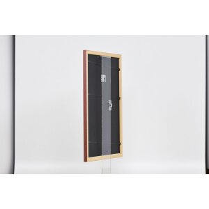 Cadre en bois Effect Profil 38 brun 25x80 cm verre musée